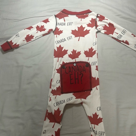 Lazy One - Canada Eh - One piece snug fitting Pajamas - Size 18 months - Picture 3 of 5